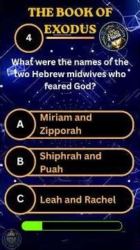 Exodus Bible Challenge Part 1 #bibletrivia #biblequiz