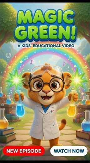 Magic Green! 🍏 Learn Colors with Leo | Mixing Blue & Yellow | Grow With Leo