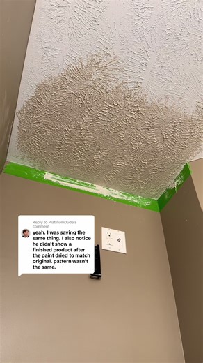 Replying to @PlatinumDude matching crows foot texture drywall patch (keep in mind that never is going to be a 100% match) #drywall #drywallwhisperer #learnwithme #fypppp #diy