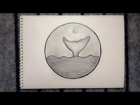 How to draw a landscape || Circle Drawing || Drawing for beginners 🎨