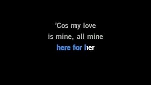 Karaoke My Love Mine All Mine - Mitski - CDG, MP4, KFN - Karaoke Version