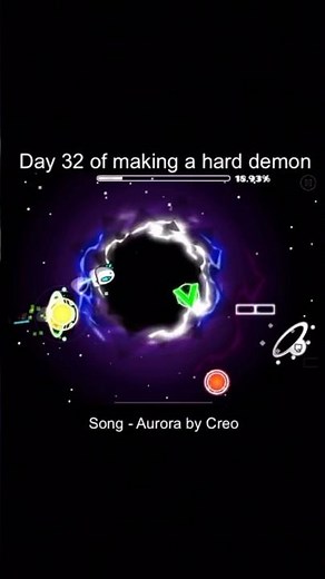 Day 32 of making a hard demon #geometrydash #gd