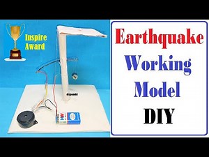 how to make earthquake working model - disaster management- inspire science project | diy pandit