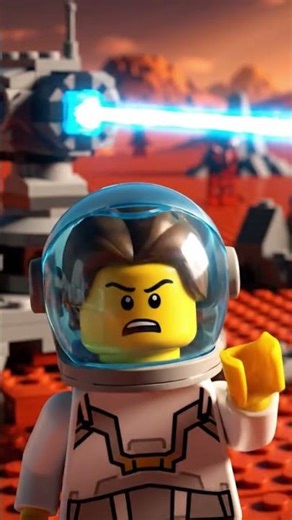 LEGO Space vs. Alien Mars! A Hilarious Battle Ends in Mutual Cooperation 🔵🧱👽