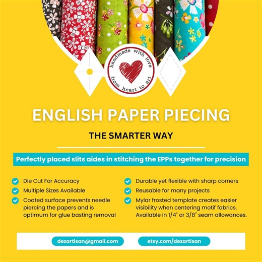 Diamond English Paper Piecing Papers, Six Point Star EPP, Die Cut Precision (100) - Etsy