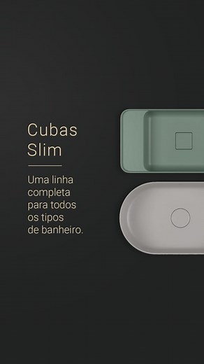 A linha de cubas Slim destaca-se pela versatilidade, podendo compor todos os tipos de banheiro. Com diversas aplicações, as cubas são pensadas para atender diferentes necessidades. Inspire-se e escolha a opção ideal para o seu ambiente. Produtos: Cuba Slim Retangular de Embutir com Duplo Deck (L.33060.MDE.94); Cuba Slim Quadrada de Semiencaixe (L.61040.M.85); Cuba Slim Oval de Apoio (L.14050.17); Cuba Slim Quadrada de Sobrepor (L.21030.94). Projetos: Nando Nunes (CASACOR Goiás 2023) e Jeane Silv