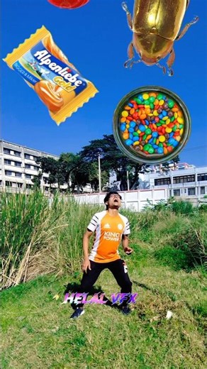 Very funny magic video of eating chocolate lollipops and repelling insects #magic #eating #shorts