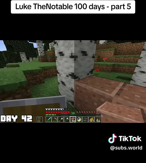 Luke TheNotable: 100 Days Minecraft Challenge Part 5