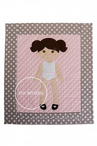 Paper Doll Blanket, the Original Paper Doll Blanket Pattern, Doll Quilt, Dress up Doll Quilt, Paperdoll Pattern - Etsy