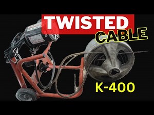 RIDGID K400: Fixing a twisted tangled cable
