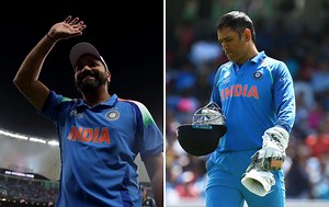Rohit Sharma vs MS Dhoni - comparing their captaincy records in ICC tournaments