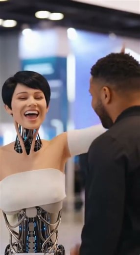 Tickling the Robot Girl – Funny Test! Watch Her Laugh Out Loud #robot #funny #tech