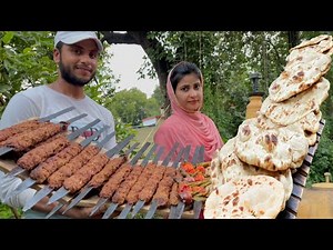 Mutton Seekh KABAB Recipe Inside the Tandoor with Naan I Roza Food Rail I