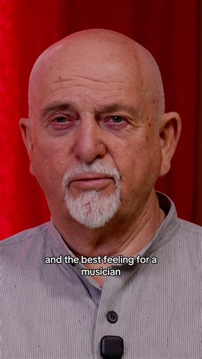 "The best feeling for a musician is when you're in the pocket, in the groove" - PG #petergabriel