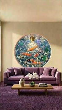 Building a Stunning Circular Wall Aquarium Realistic Room Transformation Timelapse #timelapse #diy