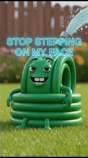 POV: Your Garden Hose is tired of being stepped on 💦💢 #shorts #animation #viralshorts