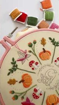 Fall Mandala DIY Embroidery Pattern!