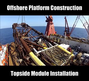 Topside Module Installation Timelapse