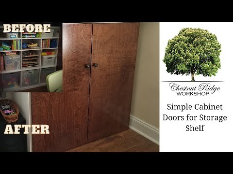 How To Make Simple Cabinet Doors For A Cube Storage Shelf