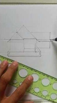 How to Drawing house step by step