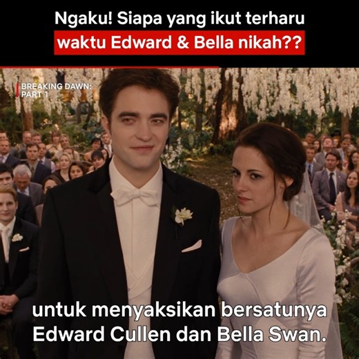 4.3M views · 73K reactions | Manusia nikah sama vampir nggak pernah seromantis ini 凉 Tonton The Twilight Saga: Breaking Dawn: Part 1 di sini: https://www.netflix.com/id-en/title/70202142 | Netflix | Facebook