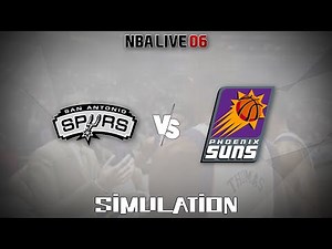 NBA Live 06 (2005) - San Antonio Spurs vs Phoenix Suns [Gameplay Simulation]