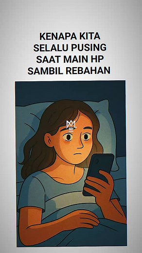 Penyebab Pusing Saat Menggunakan HP Sambil Rebahan