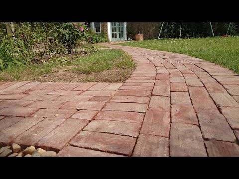 Laying a Clay Paver I Brick Path