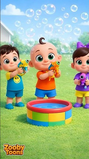 Learn Numbers 1–5 🫧 | Bubble Fun Counting Game for Kids | ZoobyToons | Nursery Rhymes & Kids Songs