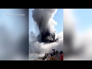Visitor records Biscuit Basin explosion in Yellowstone National Park