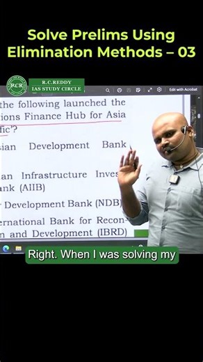 Solve Prelims Using Elimination Methods – 03 | Goutham Sir | R.C.Reddy IAS Study Circle