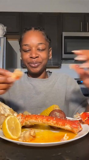 King Crab Mukbang ❤️ #Foodie #kingcrab #Mukbang #fypシ part 6 | DukeMukbangs