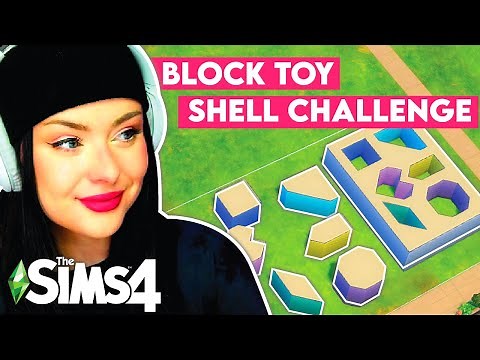 Trying This BLOCK TOY Shell Challenge in The Sims 4 // Sims 4 Build Challenge