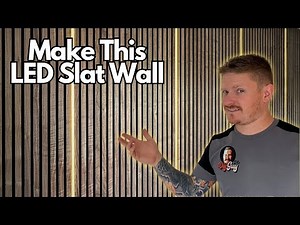 How to Install Slat Wall Panels With LED Lighting Built in!