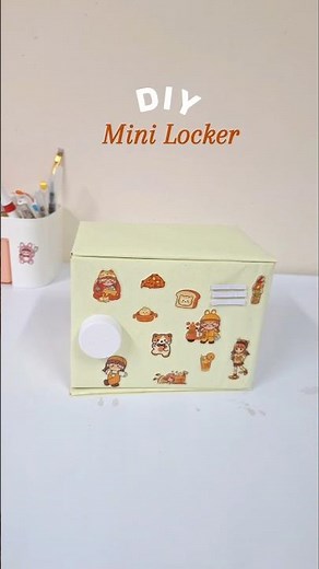 DIY Mini Locker 🔒 | Easy Aesthetic Craft Idea #shorts #diy #craft #youtubeshorts #trending #viral