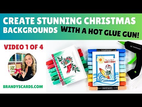 Create Stunning Christmas Backgrounds with a Hot Glue Gun! 🎄✨ + Free PDF Tutorial Giveaway!
