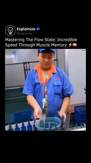 Tech | News | Facts on Instagram: "Muscle memory is a fascinating form of procedural memory that allows us to perform complex and rapid tasks without conscious effort. This biological phenomenon occurs when a specific physical movement is repeated over and over until a long term motor task memory is consolidated within the brain. In demanding industrial settings like the one showcased in this video workers often reach a level of proficiency that looks almost automated to the casual observer. Thi