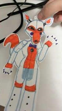 How to draw lolbit from FNAF.#paperart#tut#drawingtutorial