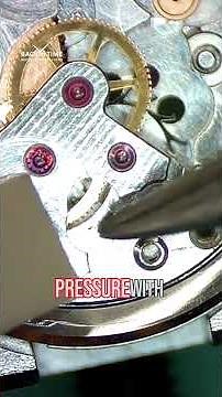 How to Align Train Wheel Gear Pivots (Up Close!) #watchmaking #horology #vintagewatches