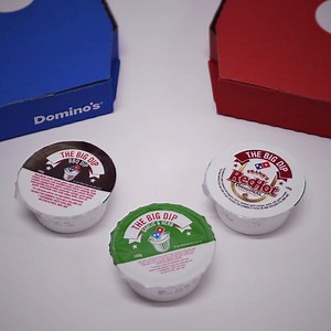 FOR THE LOVE OF PIZZA! Four times bigger Red Hot and BBQ dips are finally here… 󾍁󾌧 Which one are you bursting for? | Domino's Pizza