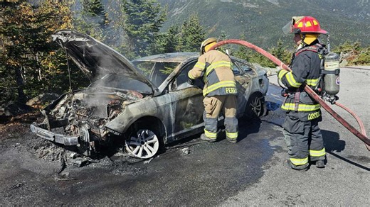 Car fire shuts down Mt. Washington Auto Road