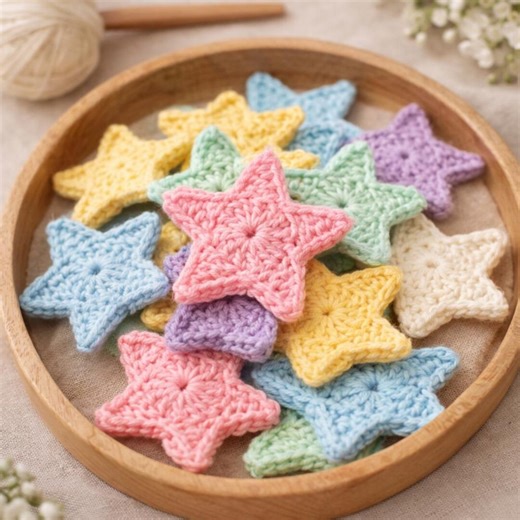 Crochet Star Applique Pattern | Beginner Easy Tutorial (PDF Download) - Etsy