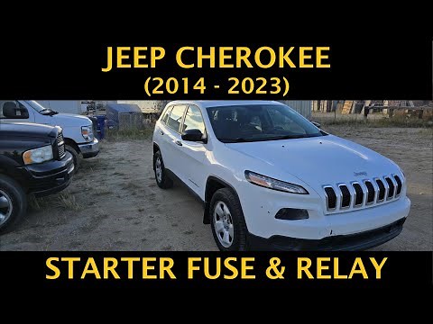 Jeep Cherokee - STARTER FUSE & RELAY LOCATION (2014 - 2023)