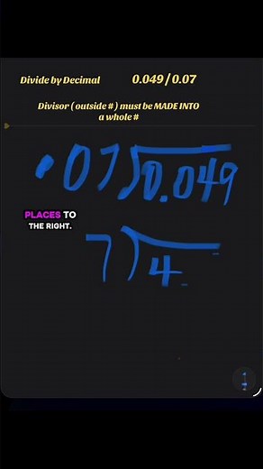 Dividing by a Decimal math with Mr J #foryou #math #decimaldivision