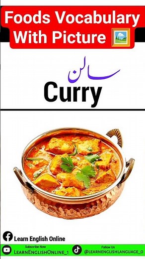 Foods Vocabulary With Picture 🖼️😁 #foryou #english #englishtourduspeakingcourse