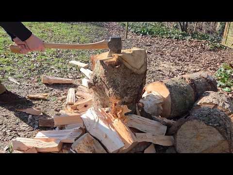 It all went well.... until this log | Splitting Knotty Fir
