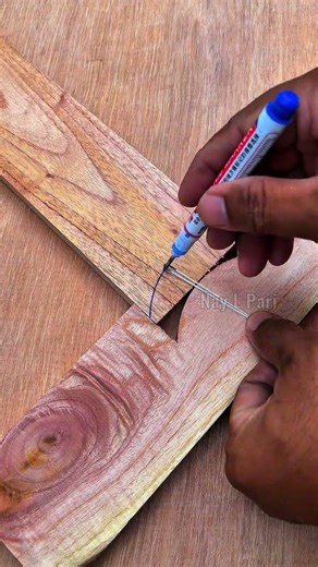 tricks use rope in measuring arch corners #diy #woodscraft #wooddesigner #woodworking #craft #wood