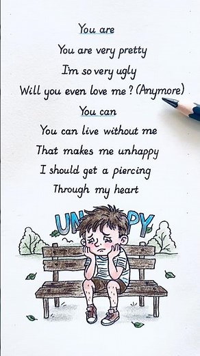 Unhappy (lyrics) - s0rrow #unhappy #s0rrow #lyrics #bearic