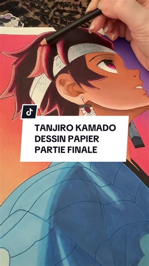 Finalisation du dessin de Tanjiro Kamado