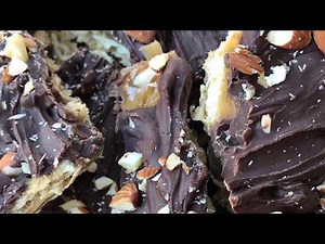 Millionaire Cracker Candy Recipe - Saltine Toffee Candy with Chocolate